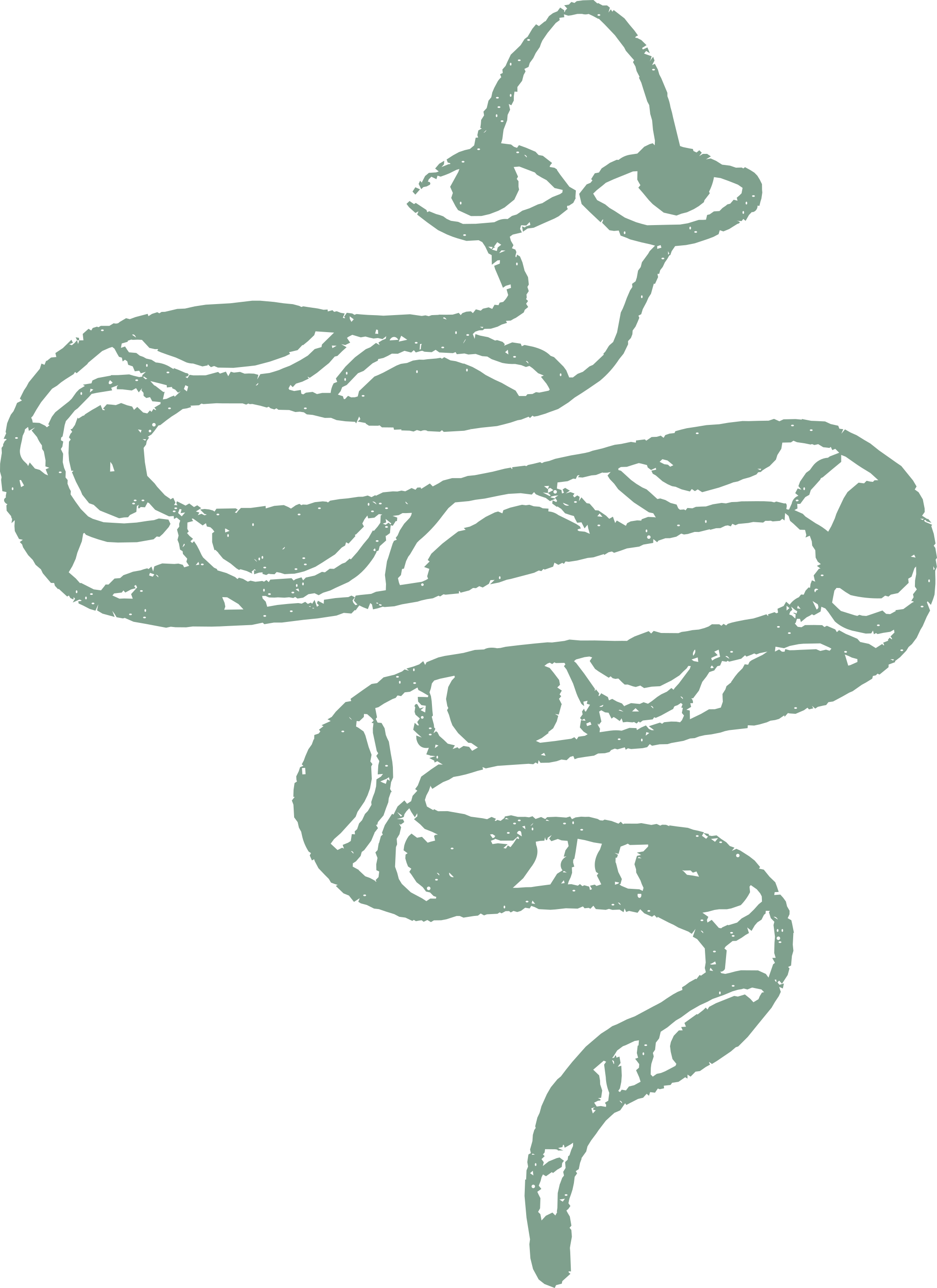 Ilustração de cobra estilizada